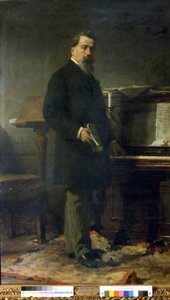 Amilcare Ponchielli (1834-1886). olasz zeneszerző. Eleuterio Pagliano festménye.