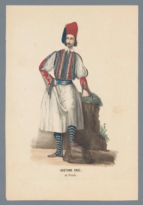 Görög jelmez. 19e Siècle (cím a tárgyon)