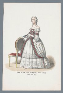 A francia udvar hölgye. XVIII. század (XV. Lajos alatt) (cím a tárgyon)