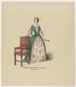 A francia udvar hölgye 16. század. I. Francois alatt (cím a tárgyon)