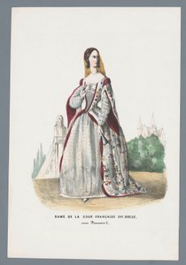 század francia udvarhölgye, I. Francois alatt (cím a tárgyon)