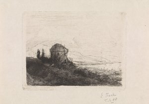 Chateau Chatelard Clarens közelében alkotó: Elias Stark (signed by artist)