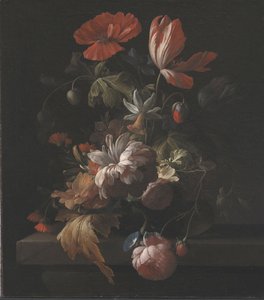 Virágok egy tálban alkotó: Elias van den Broeck