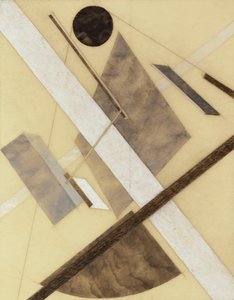 Proun: Az energia és a dinamikus áramlások útja, 1920 körül alkotó: Eliezer Markowich Lissitzky