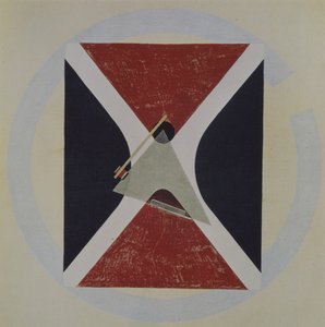 Proun 43, 1924 alkotó: Eliezer Markowich Lissitzky