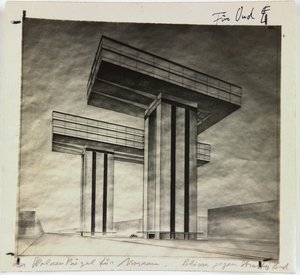 Wolkenbügel felhőkarcoló a Strastnoy körúton Moszkvában, 1925 alkotó: Eliezer Markowich Lissitzky
