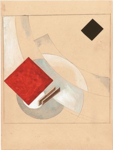 Tanulmány a két kvadrát történetéhez, c. 1920 alkotó: Eliezer Markowich Lissitzky