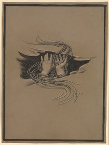 (Illusztráció Omar Khayyám Rubáiyátjához) Kegyelmet adó és kegyelmet kérő kezek alkotó: Elihu Vedder