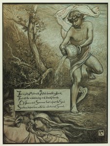 (Illusztráció Omar Khayyám Rubáiyátjához) A hatalmas Mahmud alkotó: Elihu Vedder