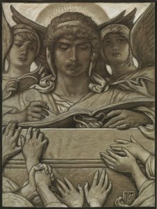 (Illusztráció Omar Khayyám Rubáiyátjához) A rögzítő angyal alkotó: Elihu Vedder