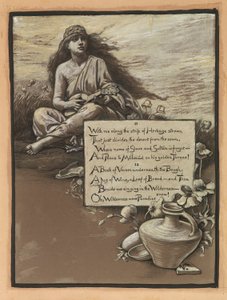 (Illusztráció Omar Khayyám Rubáiyátjához) A dal a vadonban alkotó: Elihu Vedder