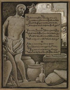(Illusztráció Omar Khayyám Rubáiyátjához) Az őszinte fazék alkotó: Elihu Vedder