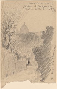 Arco Oscuro - A Via Fiaminia felett, c. 1890. alkotó: Elihu Vedder