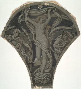Rajzfilm Lunának, a Huntington mennyezetre vonatkozó hatvan tanulmányból (1926.80) alkotó: Elihu Vedder