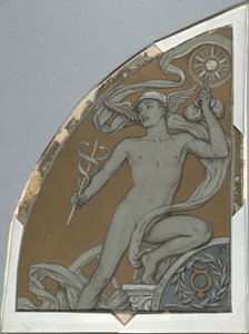 Rajzfilm a Merkúrnak, hatvan tanulmányból a Huntington mennyezetről (1926.80) alkotó: Elihu Vedder