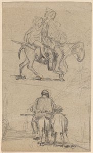 Apa, Fiú és Szamár alkotó: Elihu Vedder