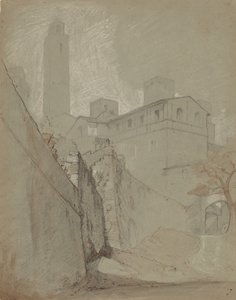 Orvieto, c. 1890. alkotó: Elihu Vedder