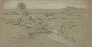 Római táj, c. 1900. alkotó: Elihu Vedder