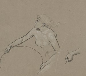Tanulmányok a tavasz alakjához alkotó: Elihu Vedder