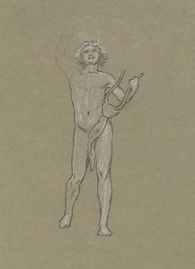 Tanulmány az Apollo számára alkotó: Elihu Vedder