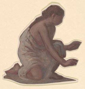 Tanulmány görög lányok fürdőzéséhez, c. 1872. alkotó: Elihu Vedder