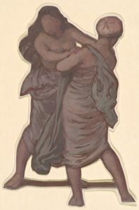 Tanulmány görög lányok fürdőzéséhez, c. 1872. alkotó: Elihu Vedder