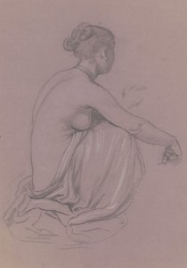 Tanulmány görög lányok fürdőzéséhez, c. 1872. alkotó: Elihu Vedder