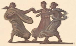 Tanulmány görög lányok fürdőzéséhez, c. 1872. alkotó: Elihu Vedder