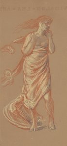 Tanulmány görög lányok fürdőzéséhez [recto], c. 1872. alkotó: Elihu Vedder