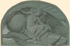 Tanulmány a Hold napfogyatkozásához, 1892. alkotó: Elihu Vedder