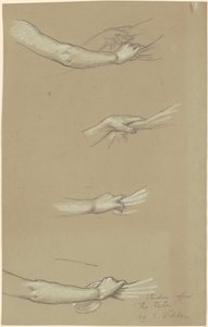 Tanulmány a csillagokban gyülekező sorsokhoz, c. 1884-1887. alkotó: Elihu Vedder
