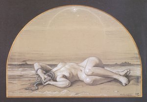 A halott medúza (kréta papíron)