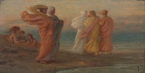 A zenebarát, 1875 körül (olaj, tábla) alkotó: Elihu Vedder