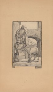 A fiú és a szamár, 1863. alkotó: Elihu Vedder