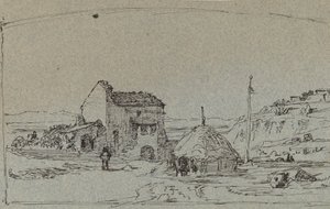 Toszkána, c. 1858. alkotó: Elihu Vedder