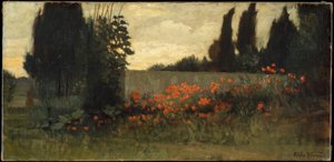 Ciprus és mák alkotó: Elihu Vedder