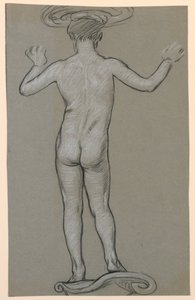 ábratanulmány: tervezés egy szökőkúthoz alkotó: Elihu Vedder