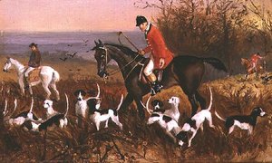 Vadászjelenet Pardon Hallból, Essex alkotó: Elisabeth Arkwright