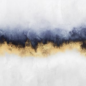 Modern arany-kék absztrakt