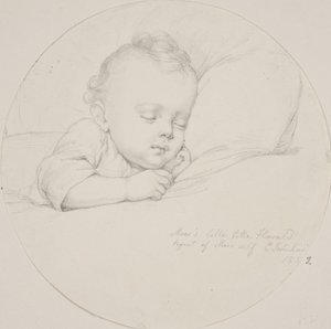 "Anya kis Haraldját anya maga rajzolta" alkotó: Elisabeth Jerichau-Baumann