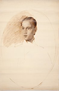 Portré vázlat. Feltehetően a művész fia, Thorald Jerichau alkotó: Elisabeth Jerichau-Baumann