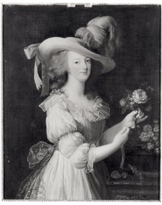 Marie-Antoinette (1755-93) portréjának másolata 1783 után (olaj, vászon) (f/w fotó)