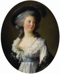 Francia: Portrait de Madame de Moreton, La Comtesse de Moreton de Chabrillan Madame de Moreton, Comtesse de Chabrillan portréja, tévesen azonosítva Izabela Czartoryskával.