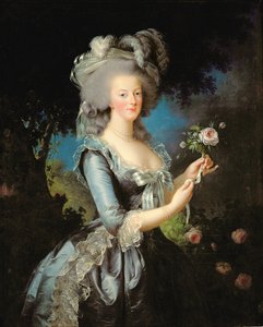 Marie Antoinette rózsával alkotó: Elisabeth Louise Vigee Lebrun