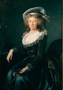 Bourbon Nápolyi Mária Terézia, Nápoly és Szicília királynőjének (1772-1807), majd II. Ferenc feleségének portréja Elisabeth Vigee Lebrun (1755-1842) festménye 1790 Nápoly, museo di Capodimonte - Maria Teresa hercegnő (1975) (később A császárné alkotó: Elisabeth Louise Vigee Lebrun