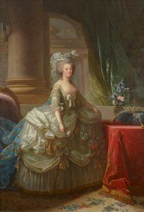 Marie Antoinette francia királynő portréja 1755-1793, c. 1785. alkotó: Elisabeth Louise Vigee Lebrun