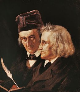 Jacob és Wilhelm Grimm testvérek portréja