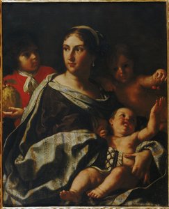 Anna Maria Ranuzzi portréja a jótékonyság allegóriájaként, 1665.