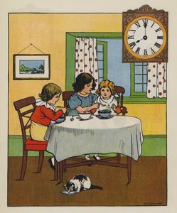 Reggeli (színes litho)