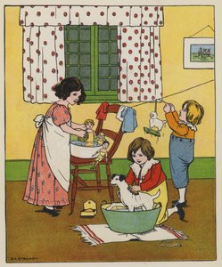 szombat, mosási idő (színes litó)